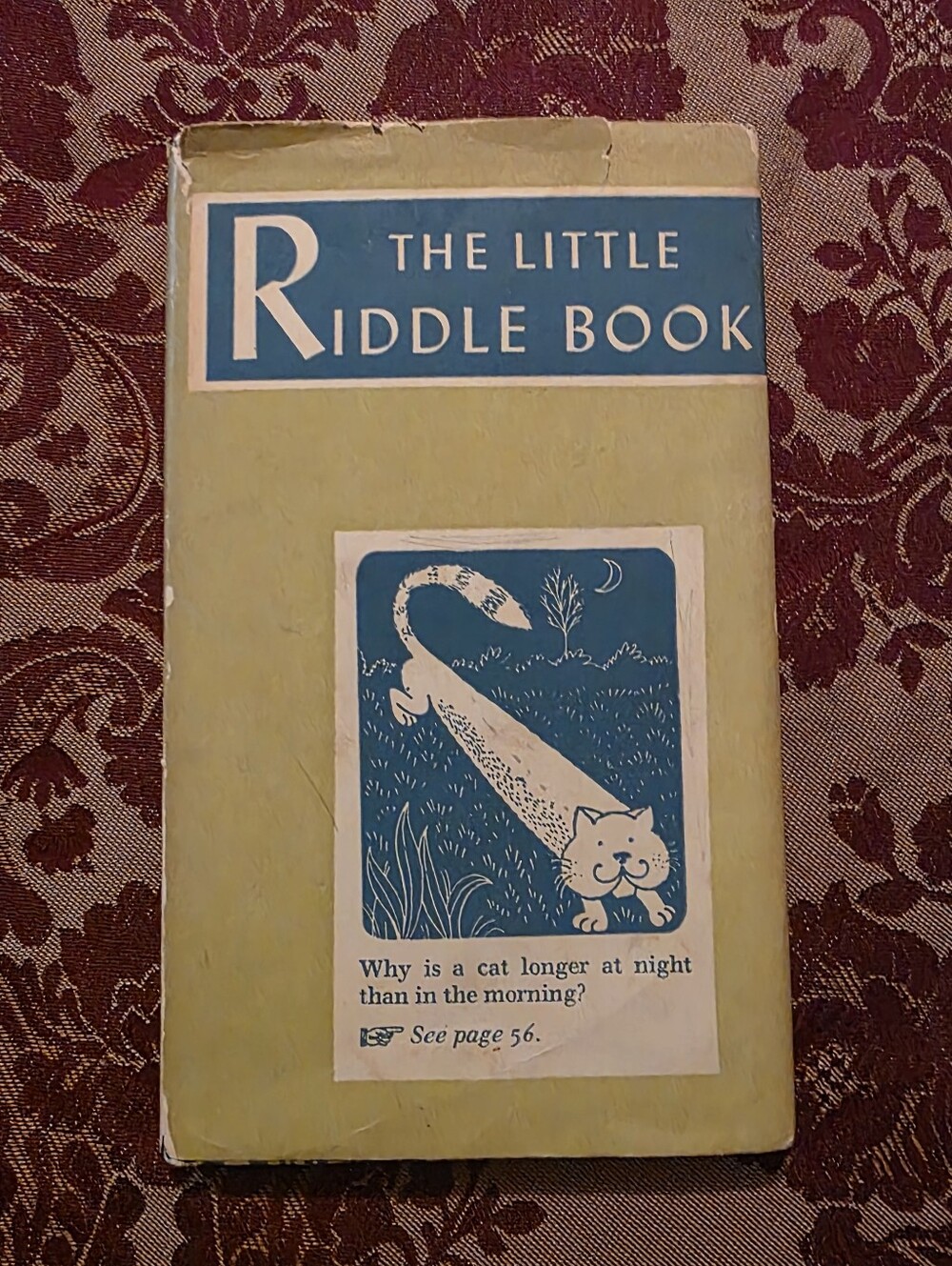 Vintage Hardcover Edition Of The Little Riddle Book Published By Peter Pauper